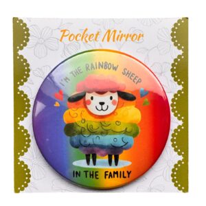 Rainbow Sheep Pocket Mirror